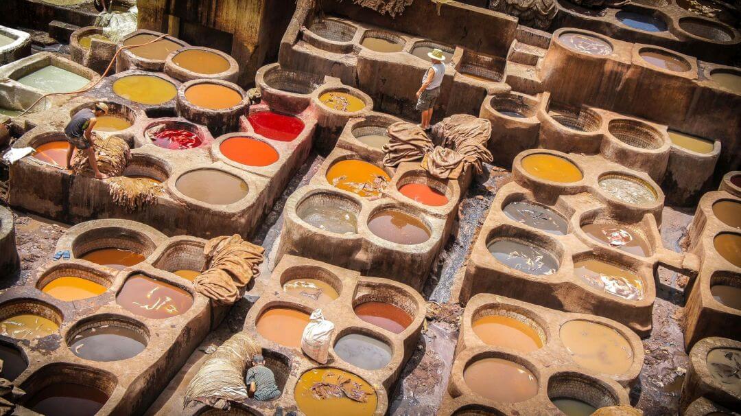 Highlights of Morocco - Fes tannery